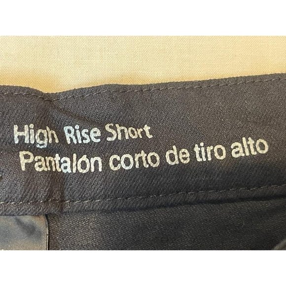 Mossimo Womens Denim Jeans Shorts Roll Cuffed Hem Button Fly Black Size 6/28 - Picture 8 of 10